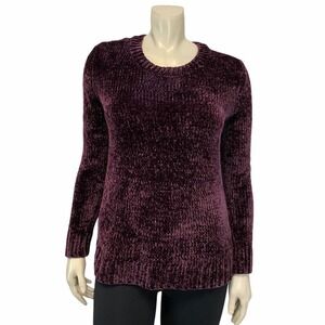 Orvis Classic Collection Purple Soft Knit Sweater